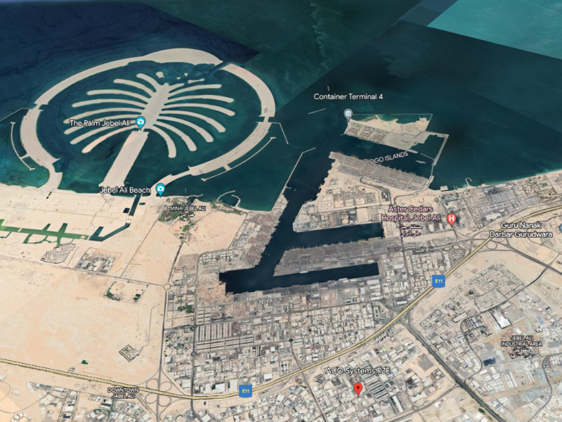 Location in Dubai