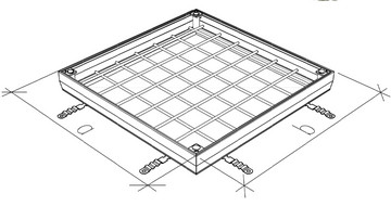 ACO Uniface covers GS - in galvanised steel