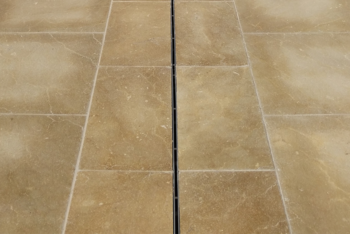 Slot drainage for external areas