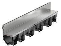 ACO XtraDrain composite channel with stainless steel brickslot element