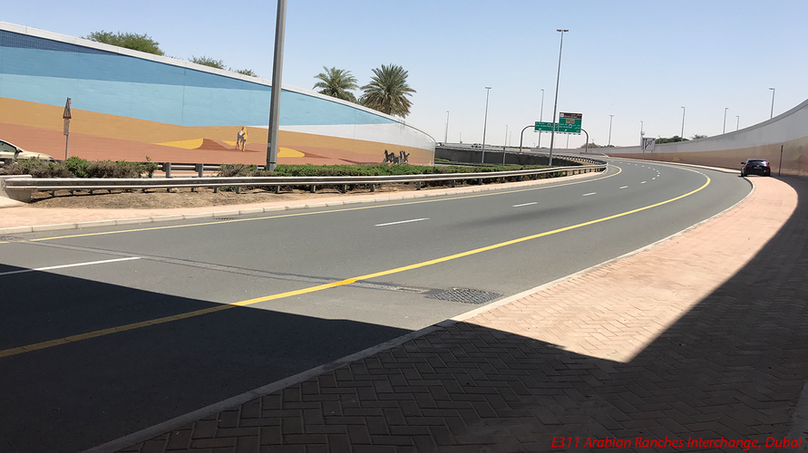 E311 Arabian Ranches Interchange Dubai 1366x768