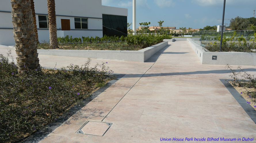 Union House Park beside Etihad Museum in Dubai