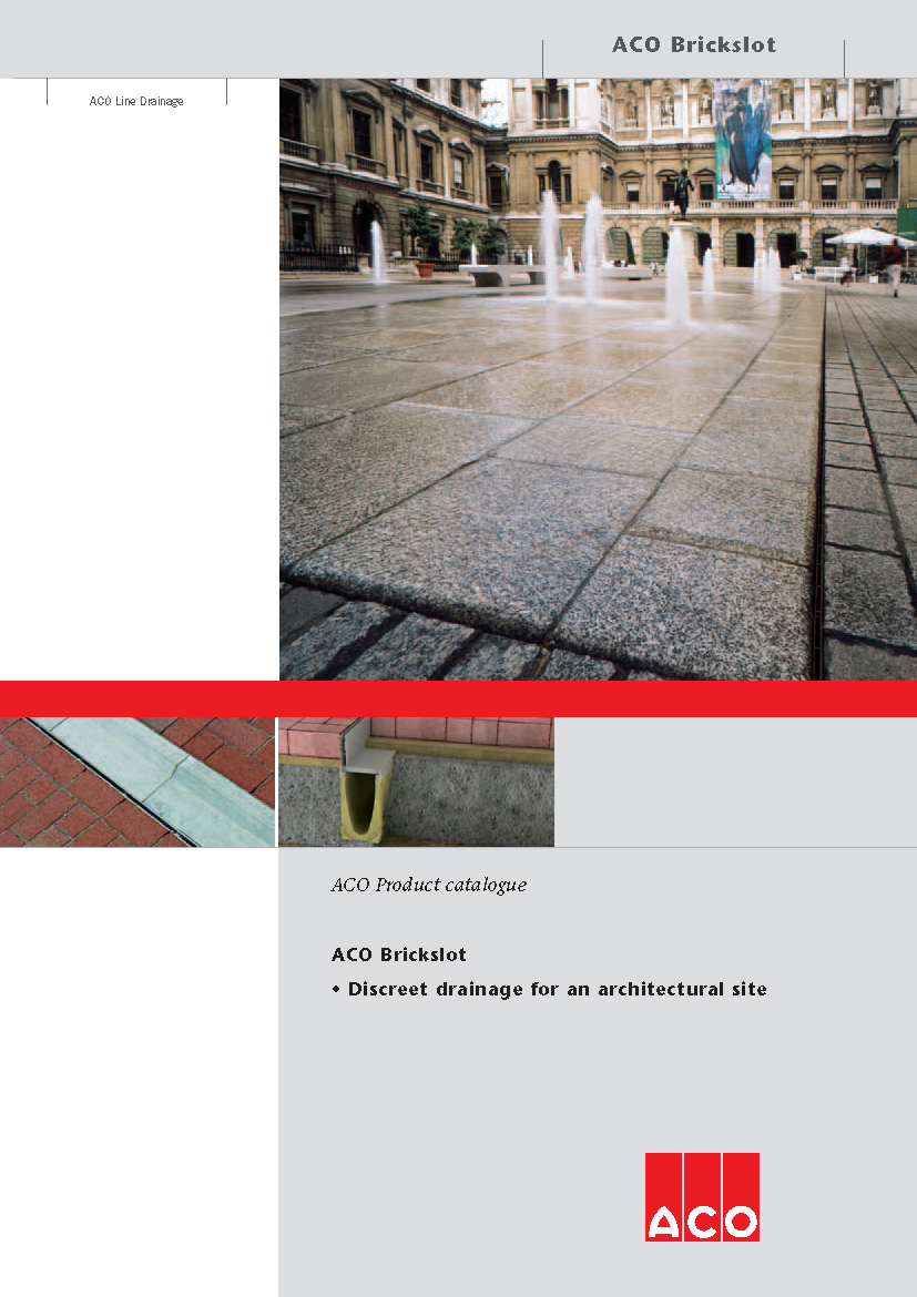 ACO Brickslot Catalogue, made in Europe