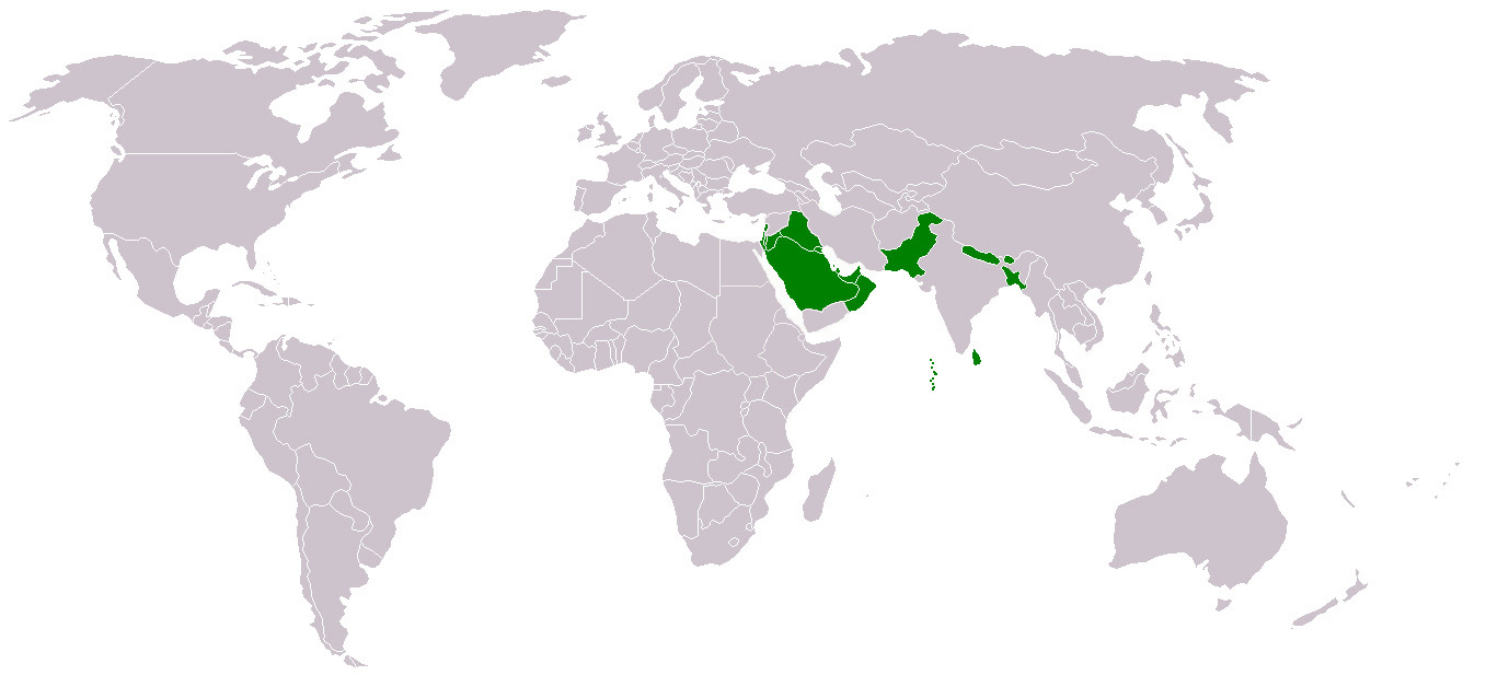 ACO Middle East And Asia Map 8-2018