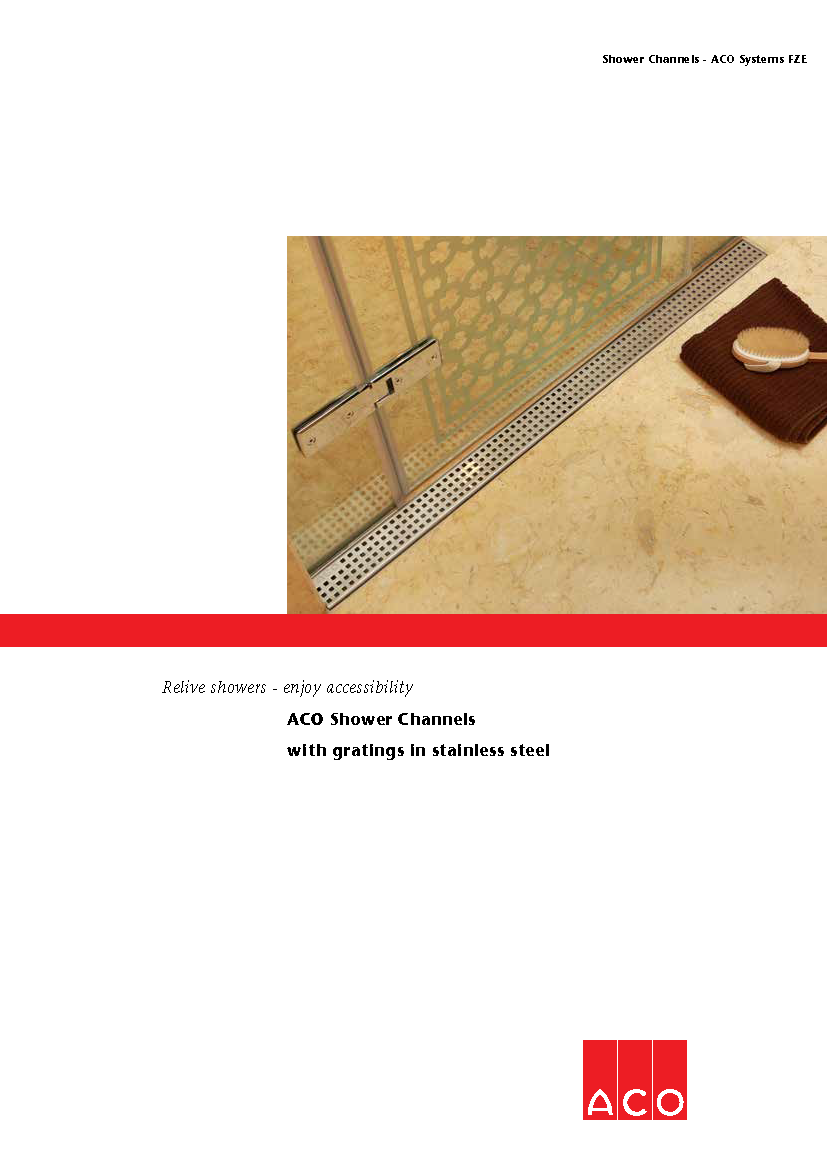 ACO Shower Channel Catalogue