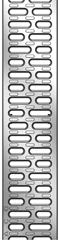 Transversal openings grating - stainless or galvanized steel