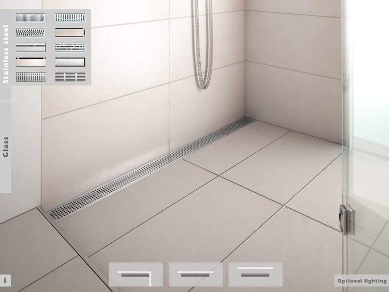 ACO Shower designer